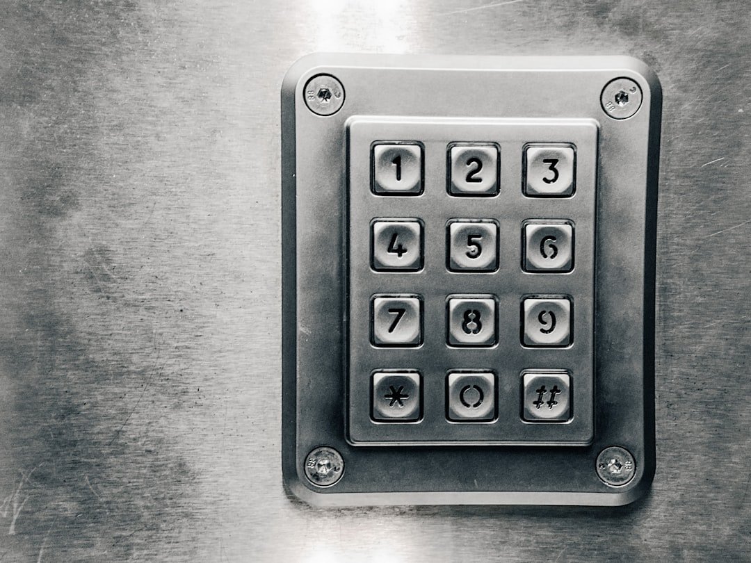 Teclado numérico de control de accesos